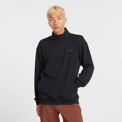 New Balance Athletics Fleece 1/2 Zip Black