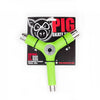 Pig Wheels Pig TRI-Socket Threader Tool Green