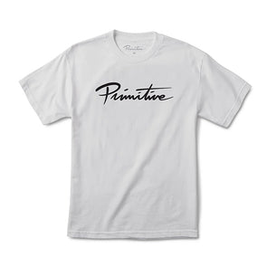 Primitive Nuevo Script Tee White