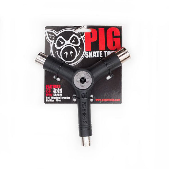 Pig Wheels Pig Tri-Socket Threader Tool Black