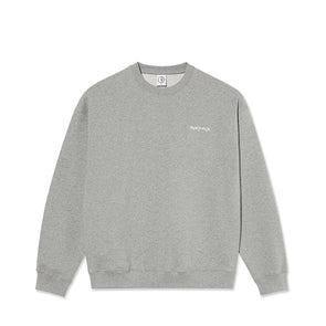 Polar Skate Co Surf Logo Dave crewneck Heather Grey