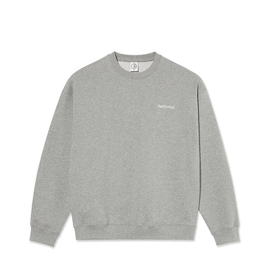 Polar Skate Co Surf Logo Dave crewneck Heather Grey