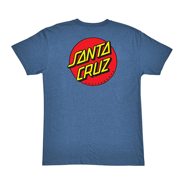 Santa Cruz Classic Dot Chest HTHR Cool Blue