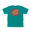 Santa Cruz Scrawl Fill Dot Youth Bright Aqua