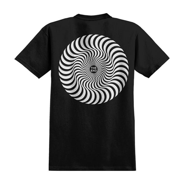 Spitfire Classic Swirl Overlay Tee Black/White/Grey