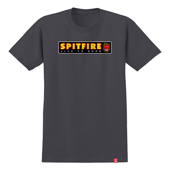 SPITFIRE LTB TEE CHARCOAL/MULTI