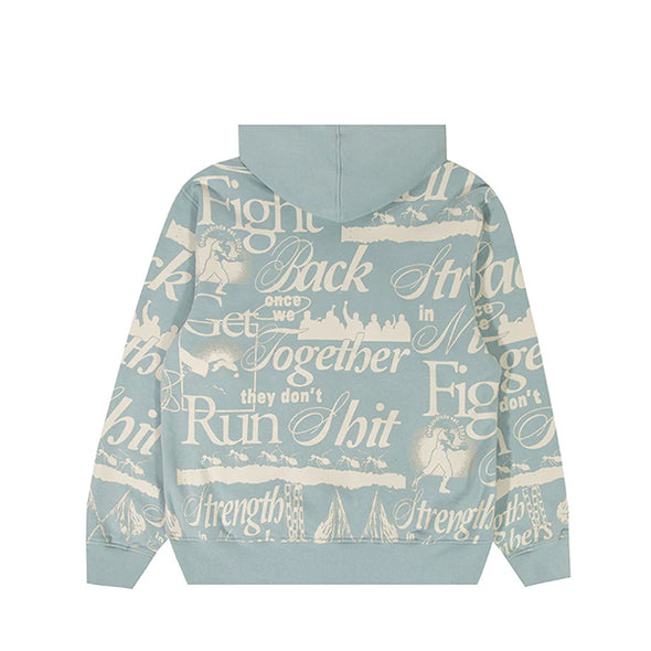 The Hundreds Fight Back Pullover Light Blue