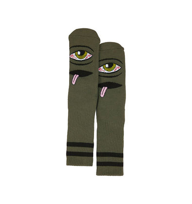 Toy Machine Bloodshot Eye Sock Green