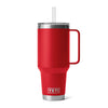 Yeti Rambler 42oz Straw Mug Rescue Red