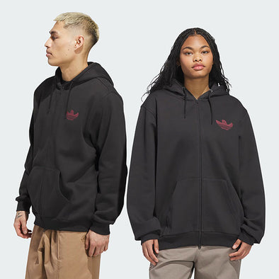 Adidas Shmangry Zip Up Graphic Hoodie Black/Shadow Red