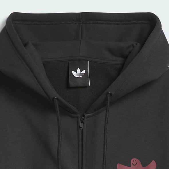 Adidas Shmangry Zip Up Graphic Hoodie Black/Shadow Red