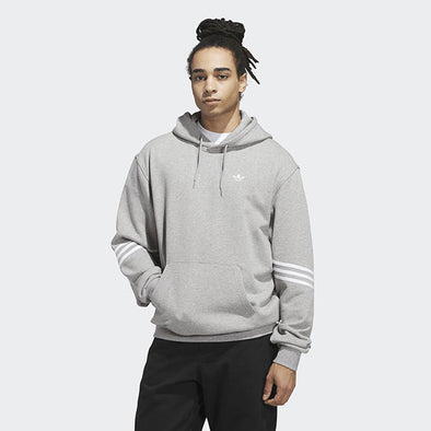 Adidas Skateboarding Classics Hoodie Medium Grey Heather/White