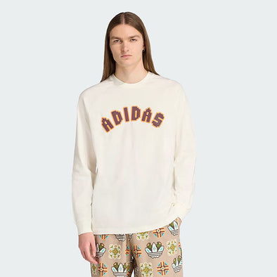 Adidas Tiles Loose Long Sleeve Tee Off White