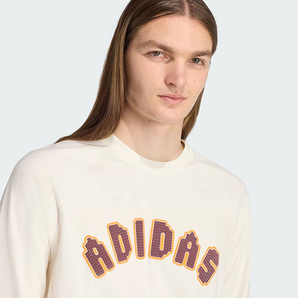 Adidas Tiles Loose Long Sleeve Tee Off White