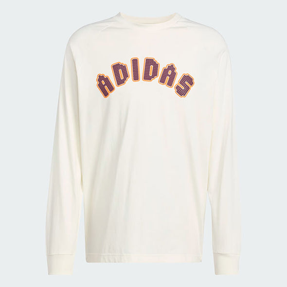 Adidas Tiles Loose Long Sleeve Tee Off White
