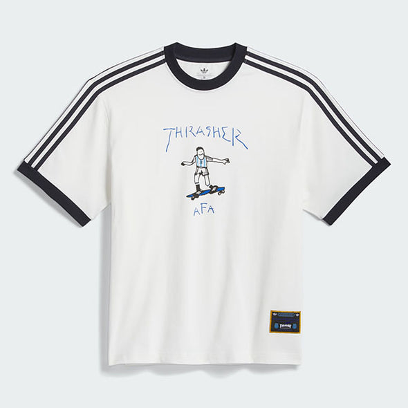 ぱろす Adidas Thrasher X Argentina Gonz Ringer T-Shirt Core White