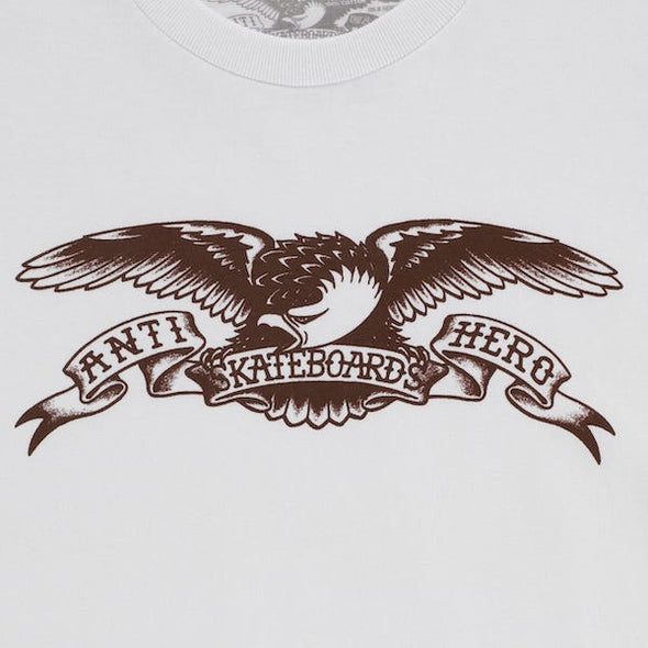 Anti Hero Basic Eagle T-Shirt White/Brown