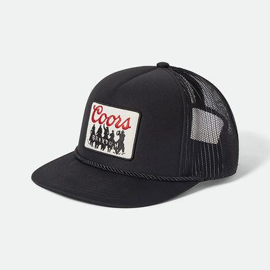 Brixton Coors Bandit HP Trucker Hat Black/Black