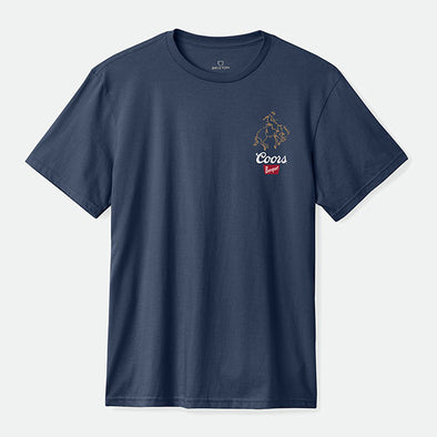 Brixton Coors Colt S/S Standard T-Shirt Navy