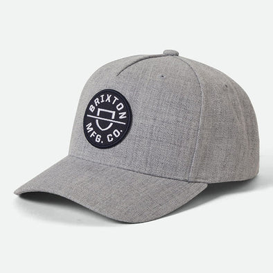 Brixton Crest C MP Snapback Light Heather Grey/Light Heather Grey