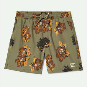 Brixton Everyday Hybrid Shorts 7" Olive Surplus Floral