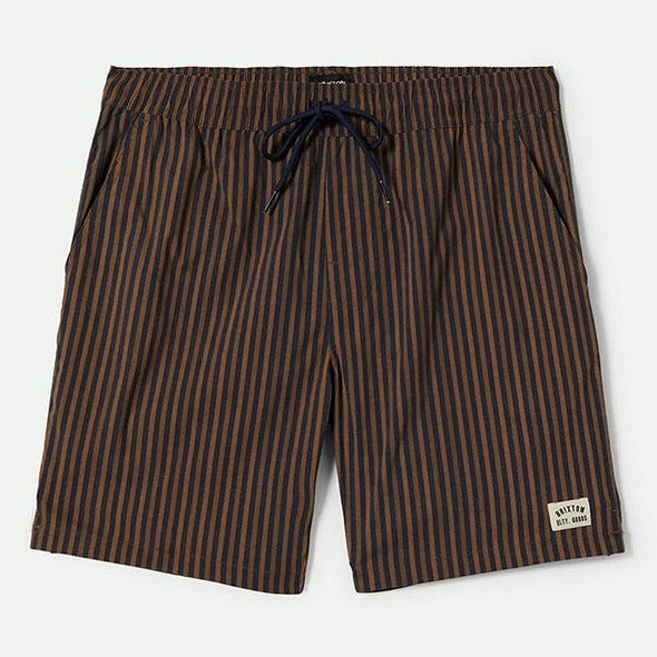 Brixton Everyday Hybrid Shorts 7" Washed Navy/Sunbaked Herringbo