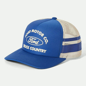 Brixton Ford Built Tough Trucker Hat Ford Blue/Wimbledon White