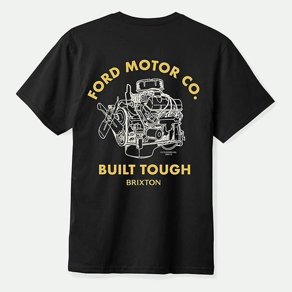 Brixton Ford Built Tough Standard T-Shirt Burnt Rubber