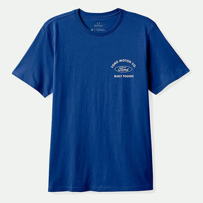 Brixton Ford Built Tough Standard T-Shirt Ford Blue