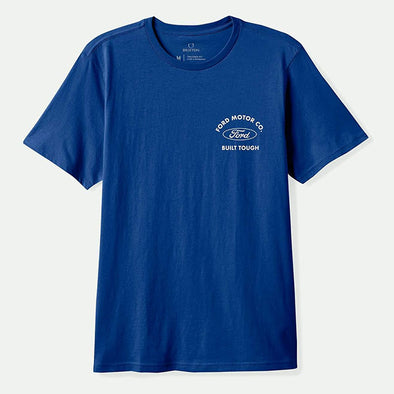 Brixton Ford Built Tough Standard T-Shirt Ford Blue