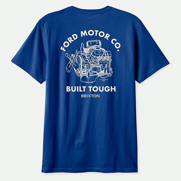 Brixton Ford Built Tough Standard T-Shirt Ford Blue