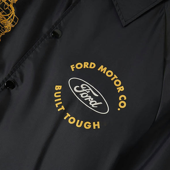 Brixton Ford Built Tough Windbreaker Burnt Rubber