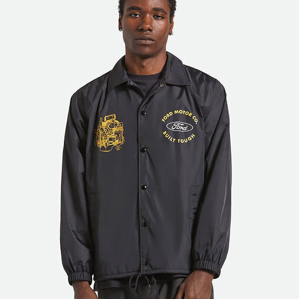 Brixton Ford Built Tough Windbreaker Burnt Rubber