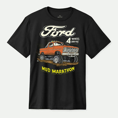 Brixton Ford Mud Marathon Standard T-Shirt Burnt Rubber