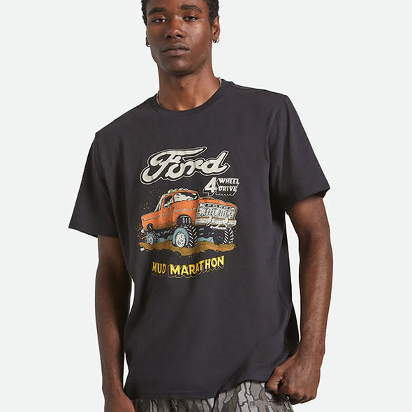 Brixton Ford Mud Marathon Standard T-Shirt Burnt Rubber