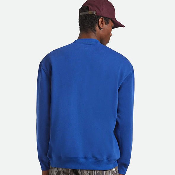 Brixton Ford Number One Relaxed Fleece Crew Ford Blue