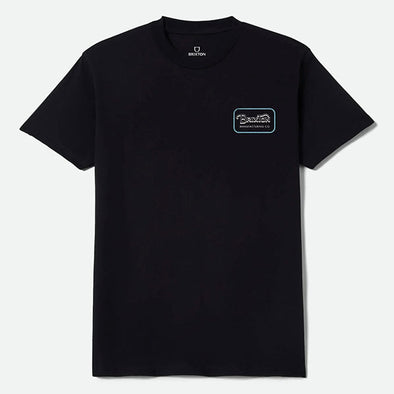 Brixton Grade T-Shirt Black/Off White/Retro Blue – Xtreme