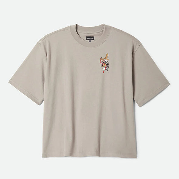 Brixton Sword Boxed Crop T-Shirt Pebble Stone – Xtreme Boardshop