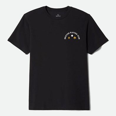 Brixton Linwood Standard T-Shirt Black/White/Classic Orange