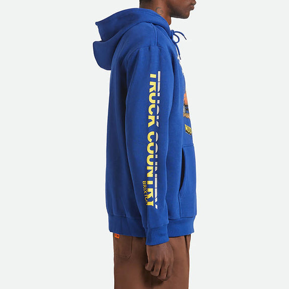 Brixton Ford Mud Marathon Relaxed Fleece Hoodie Ford Blue