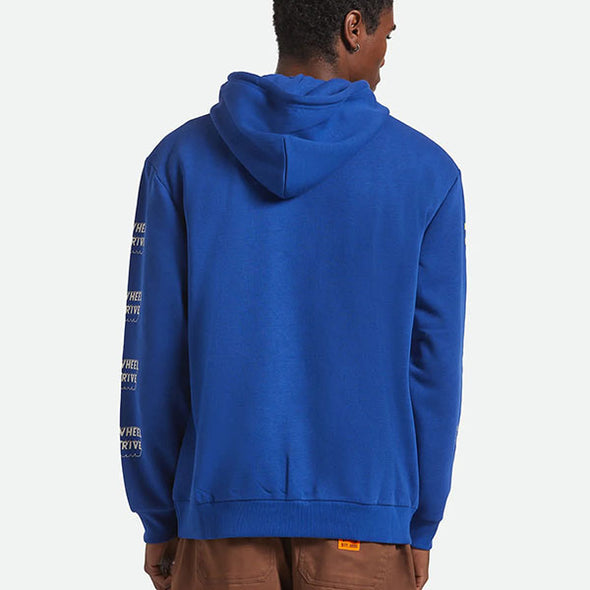 Brixton Ford Mud Marathon Relaxed Fleece Hoodie Ford Blue