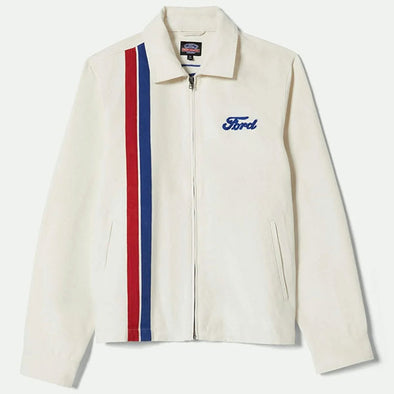 Brixton Ford Number One Garage Jacket Wimbledon White