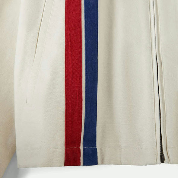 Brixton Ford Number One Garage Jacket Wimbledon White