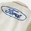 Brixton Ford Number One Garage Jacket Wimbledon White