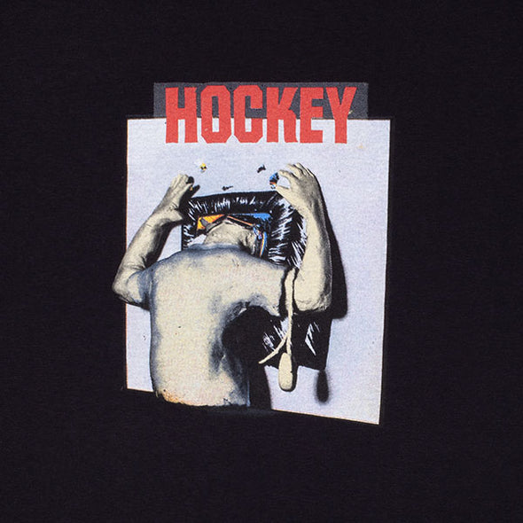 Hockey Screen Time Tee Black