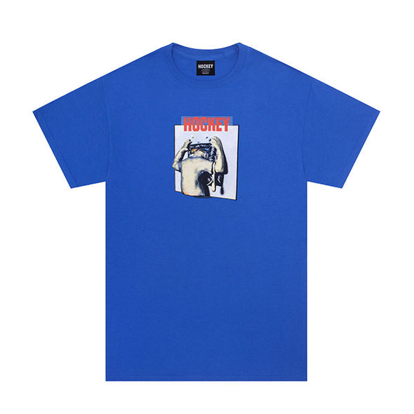 Hockey Screen Time Tee Blue