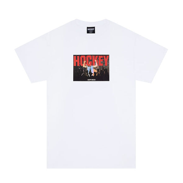 Hockey Soft Rock Tee White