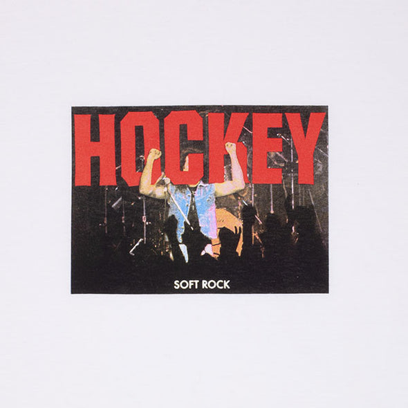 Hockey Soft Rock Tee White