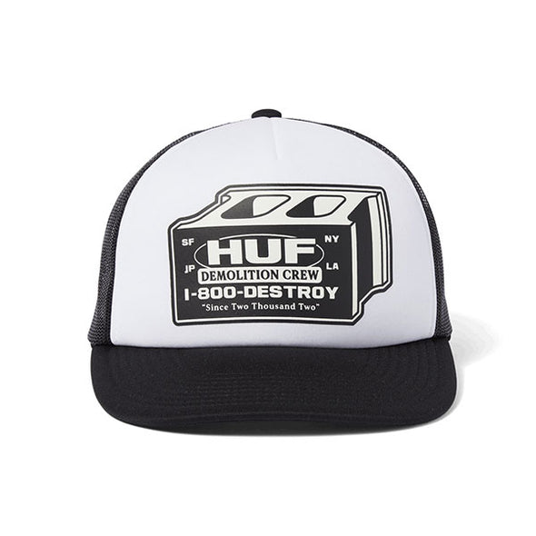 HUF Demolition Crew Trucker Hat Black