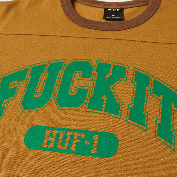 HUF Fuck It Football Shirt Caramel